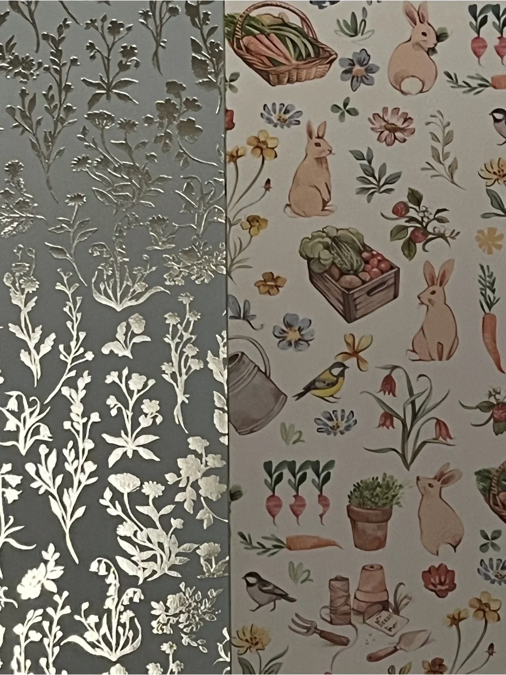 Flora Fauna and Gingham Scrapbooking Lot